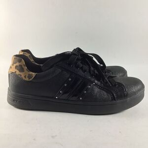 Geox Respira DJ rock womens trainers lace up shoes black size youth 5 womens 7